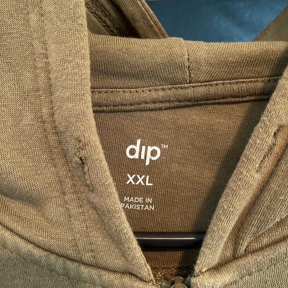 Mens XXL dip ARMY GREEN ZIP UP W/POCKETS HOODIE NWOT - Picture 5 of 5
